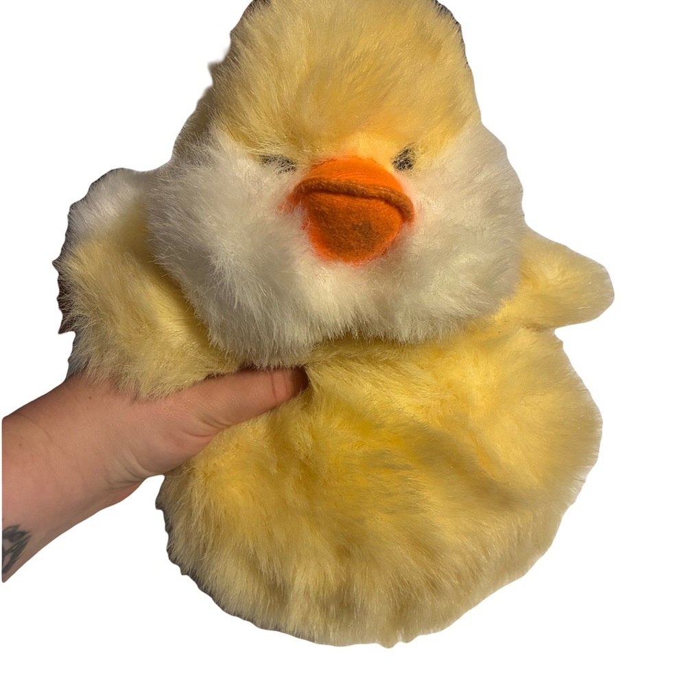 VINTAGE RUSS Yellow Plush Duck